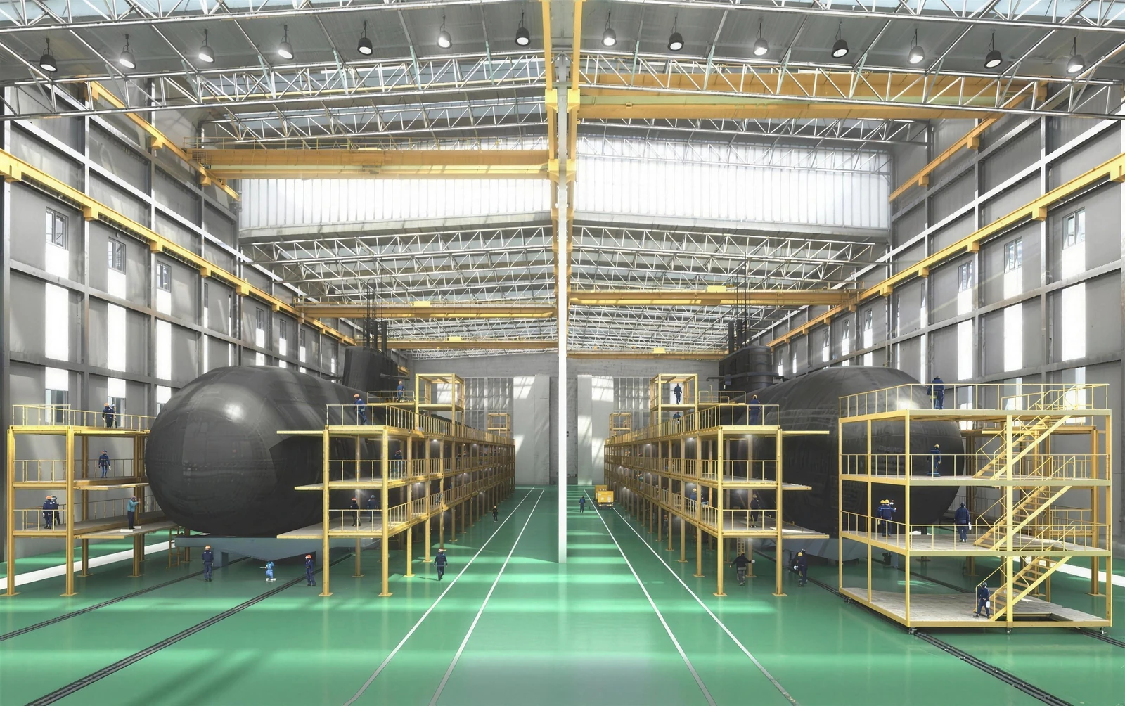 Maintenance shop interior
