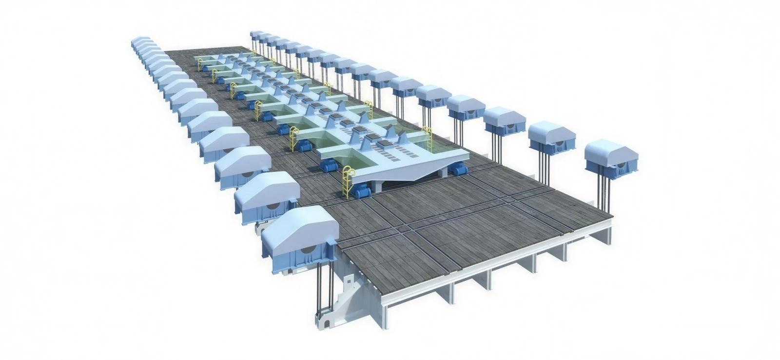 Platform and hoists