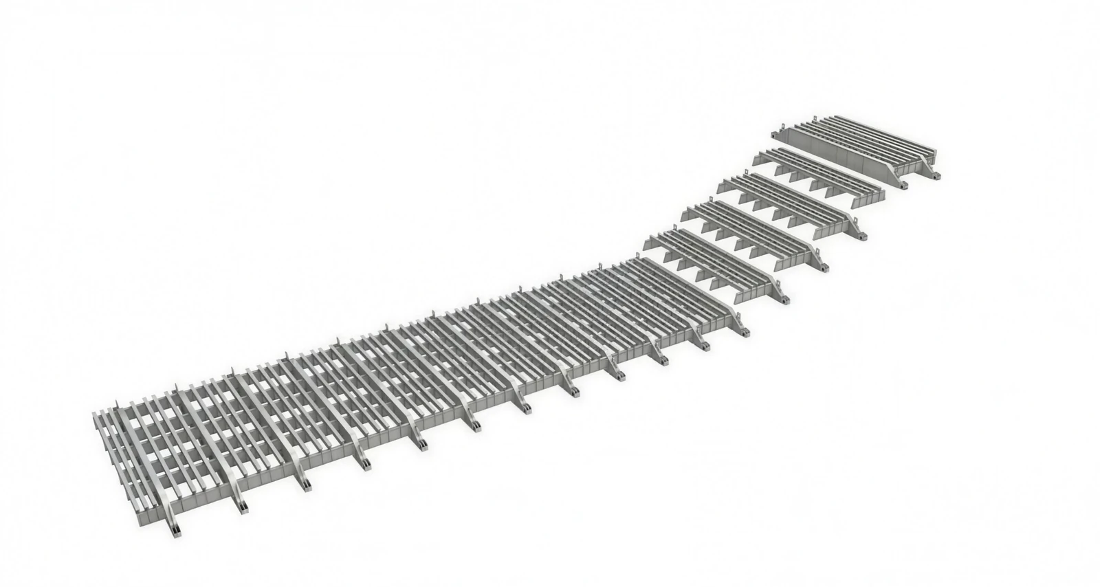 Transfer rail structure